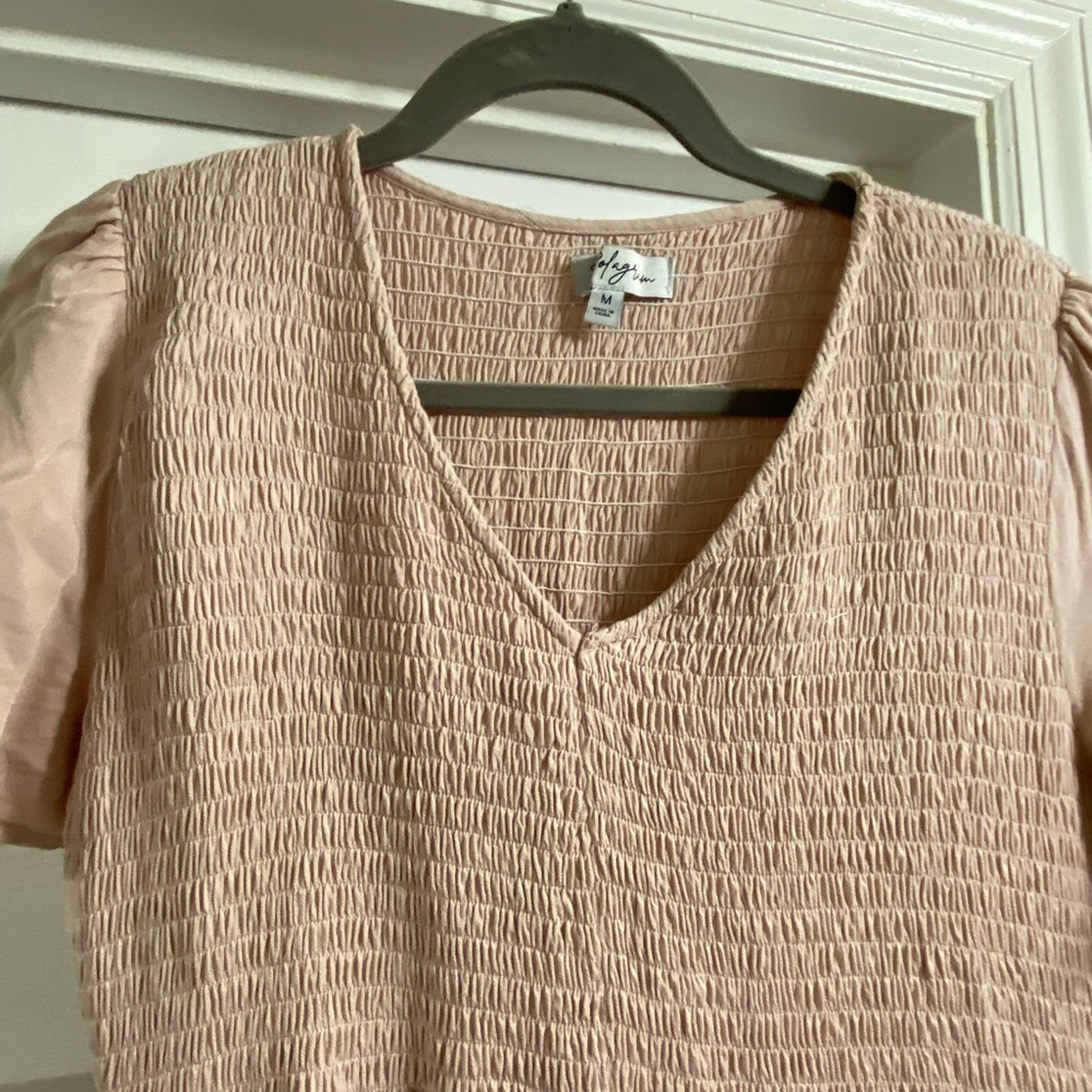 Blush midi dress